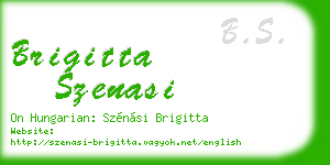 brigitta szenasi business card