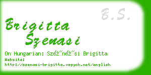 brigitta szenasi business card